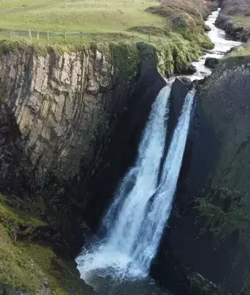 Spekes Mill Mouth Waterfall in Hartland, North Devon