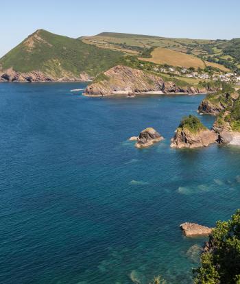 The view over the bay from Sandy Cove Hotel