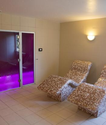 The spa and sauna area at Sandy Cove Hotel
