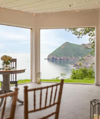 The view from the Ceremony Room at Sandy Cove Hotel's The Venue