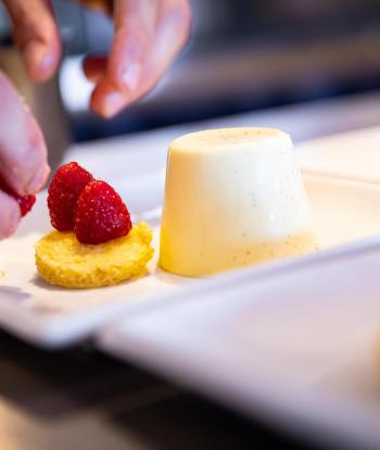 Dessert at the Sandy Cove Hotel, Devon