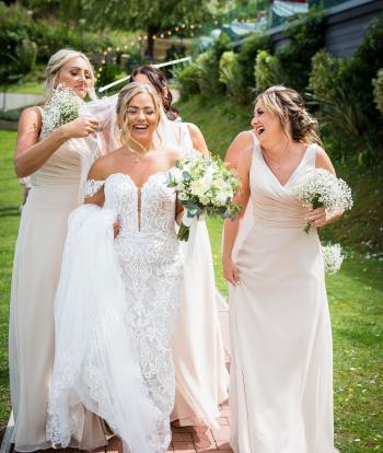 Bride & Bridesmaid after Ceremony