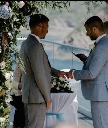 Wedding Couple at the ceremony 