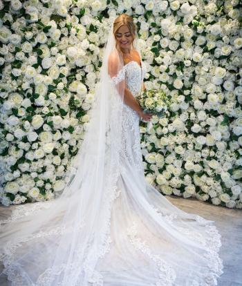 Bride in Ceremony Room 