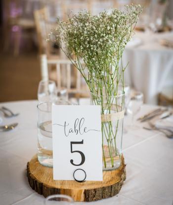 Wedding Reception Table Set Up