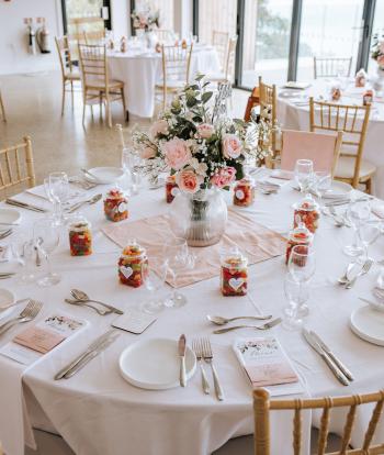 Wedding Table Set Up 